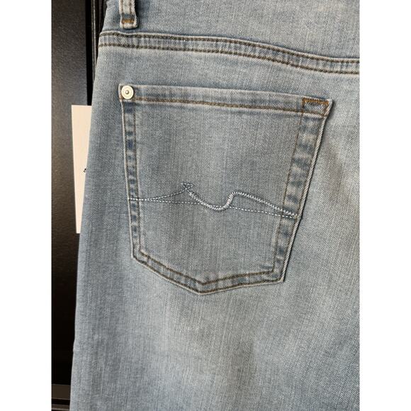 7 For All Mankind Alexa Cropped Trouser Wide Leg Jeans Women's Size 27 - Picture 8 of 9